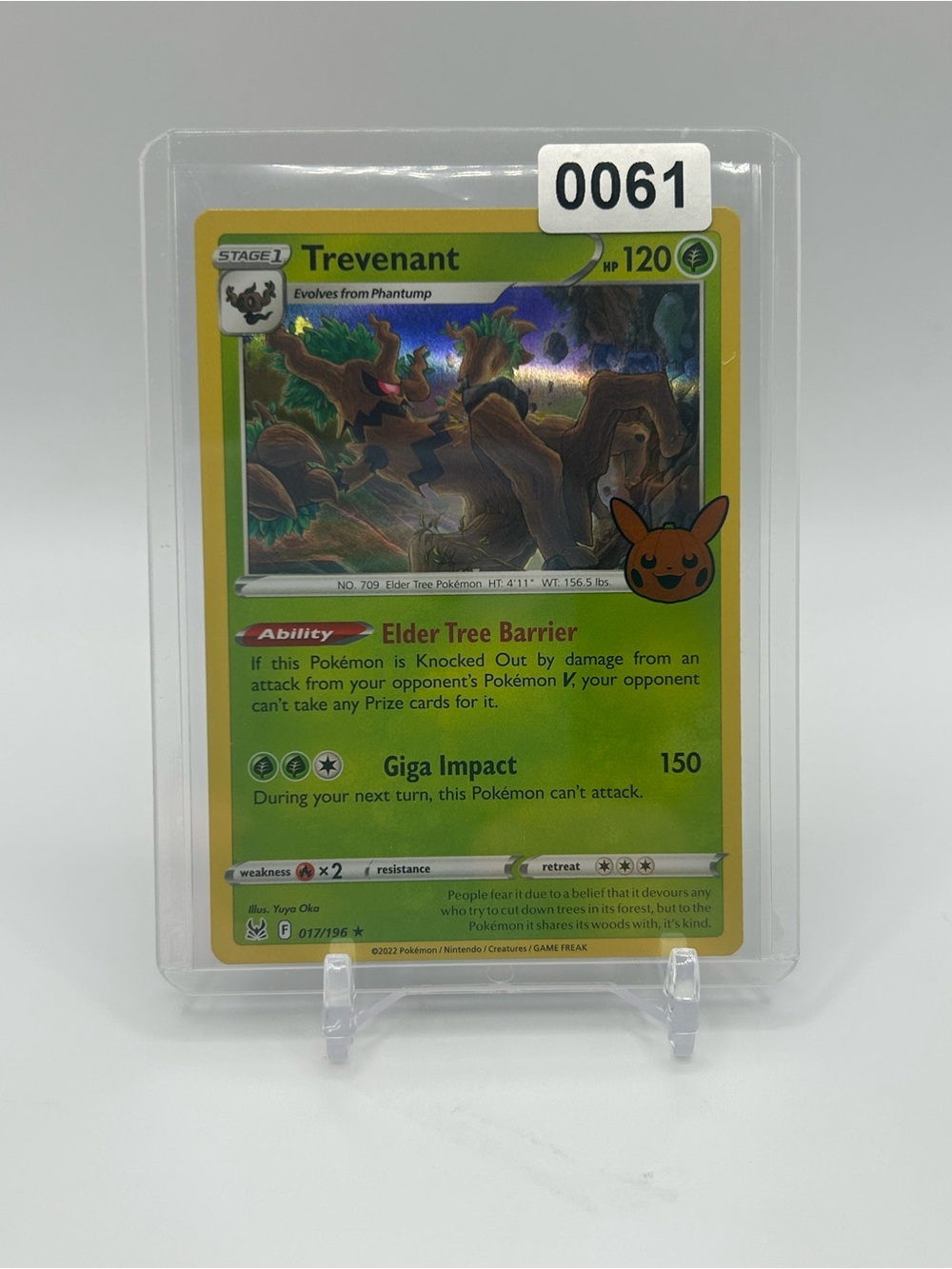 Trevenant Holo Pokemon Trick or Trade Trading Card 🎃